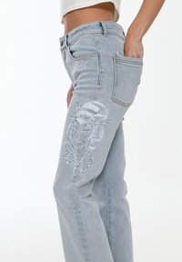 Ed Hardy GEISHA MIRROR - Vaqueros a campana - blue
