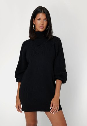 KURZES - Jumper dress - schwarz