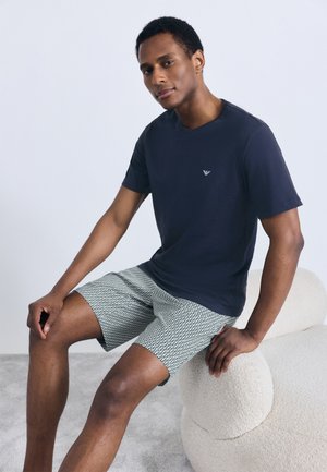 PATTERN MIX PIGIAMA NIGHTWEAR SHORT - Pyžamo - blue