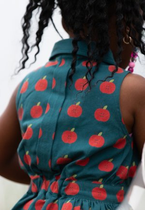 Little Green Radicals, PINAFORE BUTTON - Shirt dress - blue