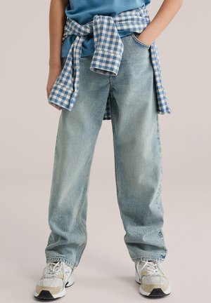 WE Fashion BLUE RIDGE - Široke kavbojke - greyish blue