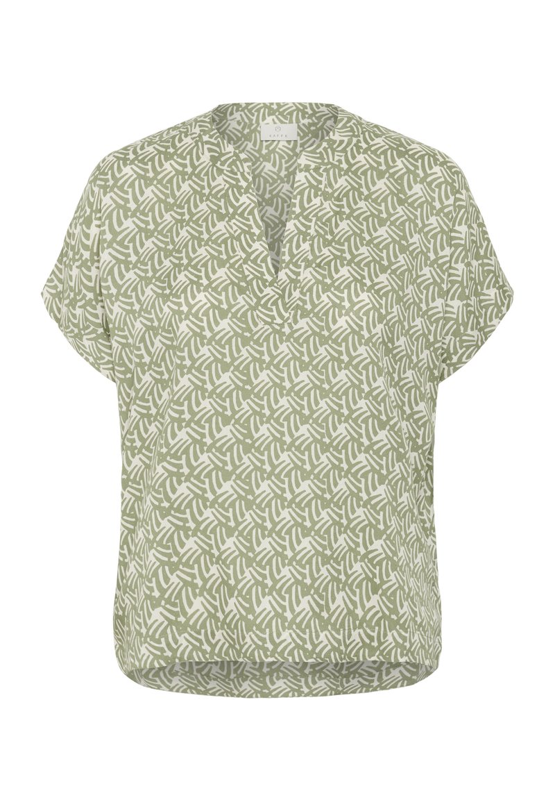 Kaffe KAANO - Blouse - oli green chalk print/groen - Zalando.be