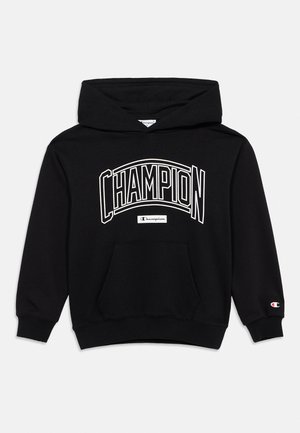 Champion, COLLEGE HOODIE LARGE LOGO - Kapuutsiga pusa - black
