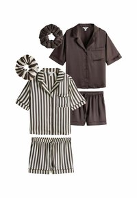 2 PACK SET - Pyjama - chocolate brown chocolate stripe