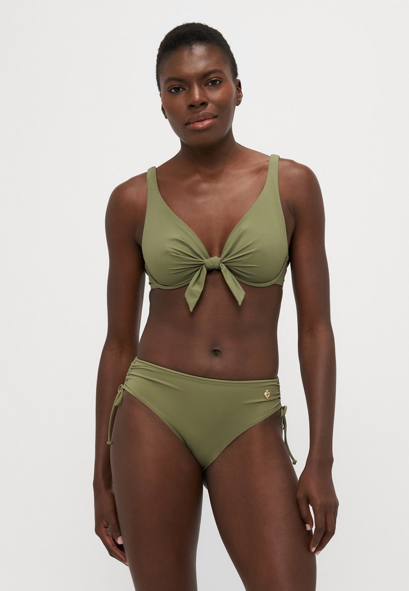 Triumph Dames Summer Twist Midi Bikini Bottom, groen (Sage Green), 46