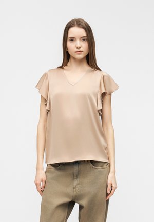 VIRICHIE V NECK - Pluus - cement