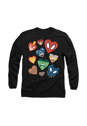MARVEL VALENTINES DAY MARVEL HEARTS - Long sleeved top - black