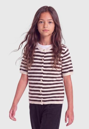 ONLY GIRLS, CARDIGAN KOGCLARA CARDIGAN - Gilet - chocolate torte