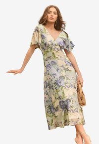 Lipsy FLUTTER SLEEVE - Rochie de zi - blue