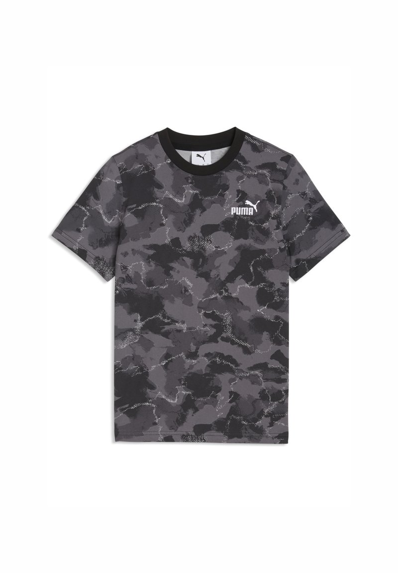 Puma ESSENTIALS CAMO BEDRUCKTES - Print T-shirt - black - Zalando
