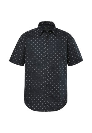 JP1880, HEMD, HALBARM, KENTKRAGEN, ALLOVERDRUCK, MODERN FIT, BIS 8 XL - Skjorter - black