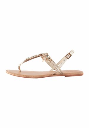 JEWEL TOE POST - Infradito - gold