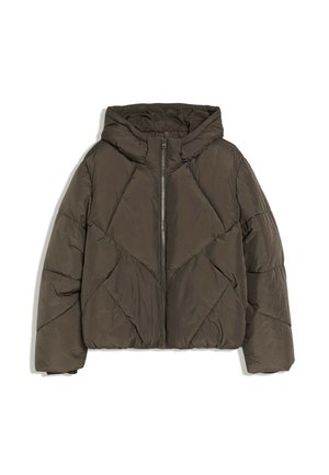 Bershka, HOODED - PUFFER JACKET - Veste d'hiver - sand