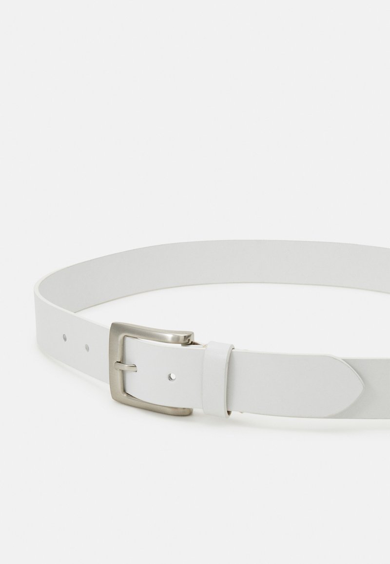 Pier One LEATHER Belt white/silver/white