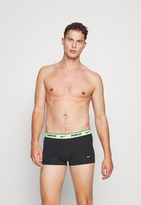 Nike Underwear TRUNK 2 PACK - Cuecas boxer - black/lime glow/thunder blue