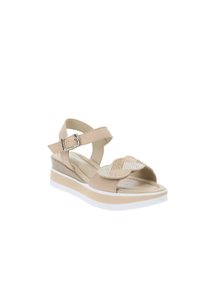 Valleverde Sandali con plateau - beige