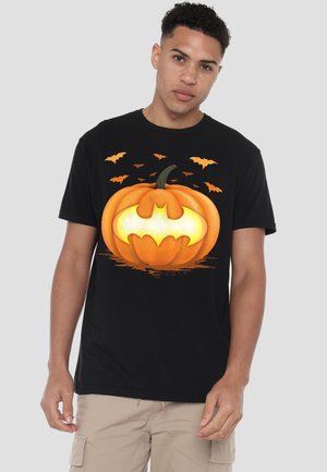 Cotton Soul, BATMAN HALLOWEEN JACKOLANTERN PUMPKIN LOGO - T-Shirt print - black