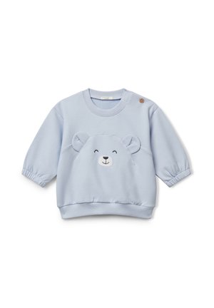 WITH EMBROIDERY AND PATCHES - Sweatshirt - blue