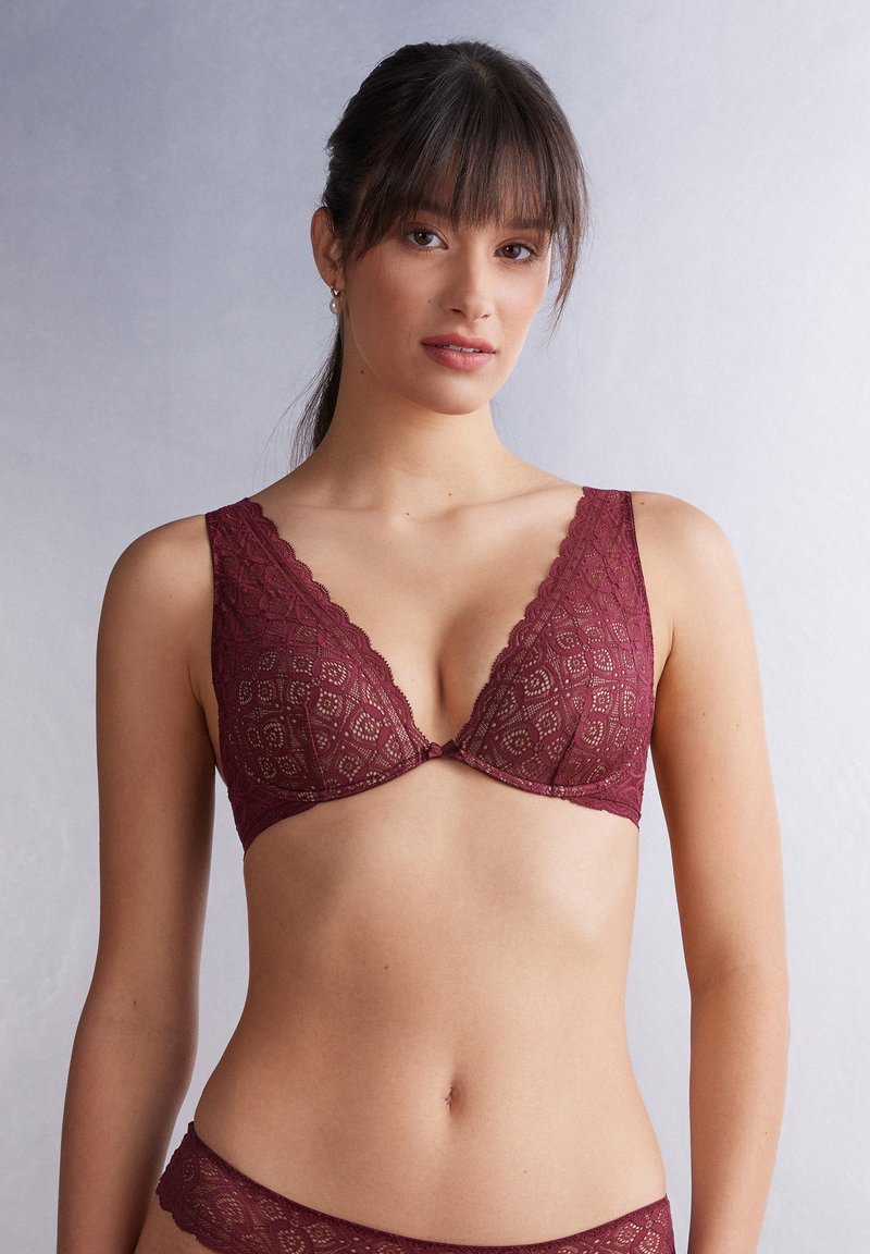 Intimissimi ELENA BALCONETTE - Triangel-bh - bordeauxfolk red