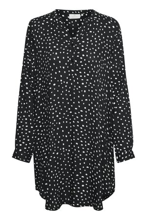 KAMARANA  - Rochie de zi - black/chalk dots