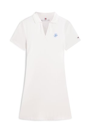 Tommy Hilfiger, 1985 LOGO EMBROIDERY MINI POLO DRESS - Nappali ruha - ecru
