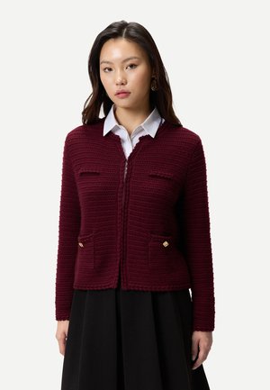 Strickjacke - zinfandel