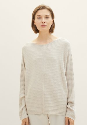 TOM TAILOR Strickpullover - clouds grey melange