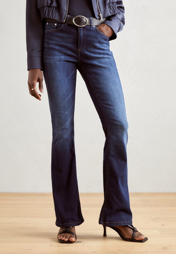 BYLOLA BYLUNI FLARE - Straight leg jeans - dark ink