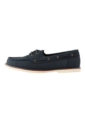 Next, REGULAR FIT WITH LACES - Chaussures bateau - navy