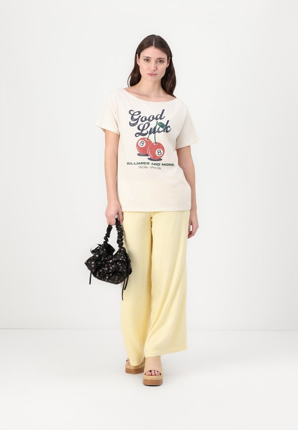 Foldover Waist Super Baggy Pants - Trousers - double cream4