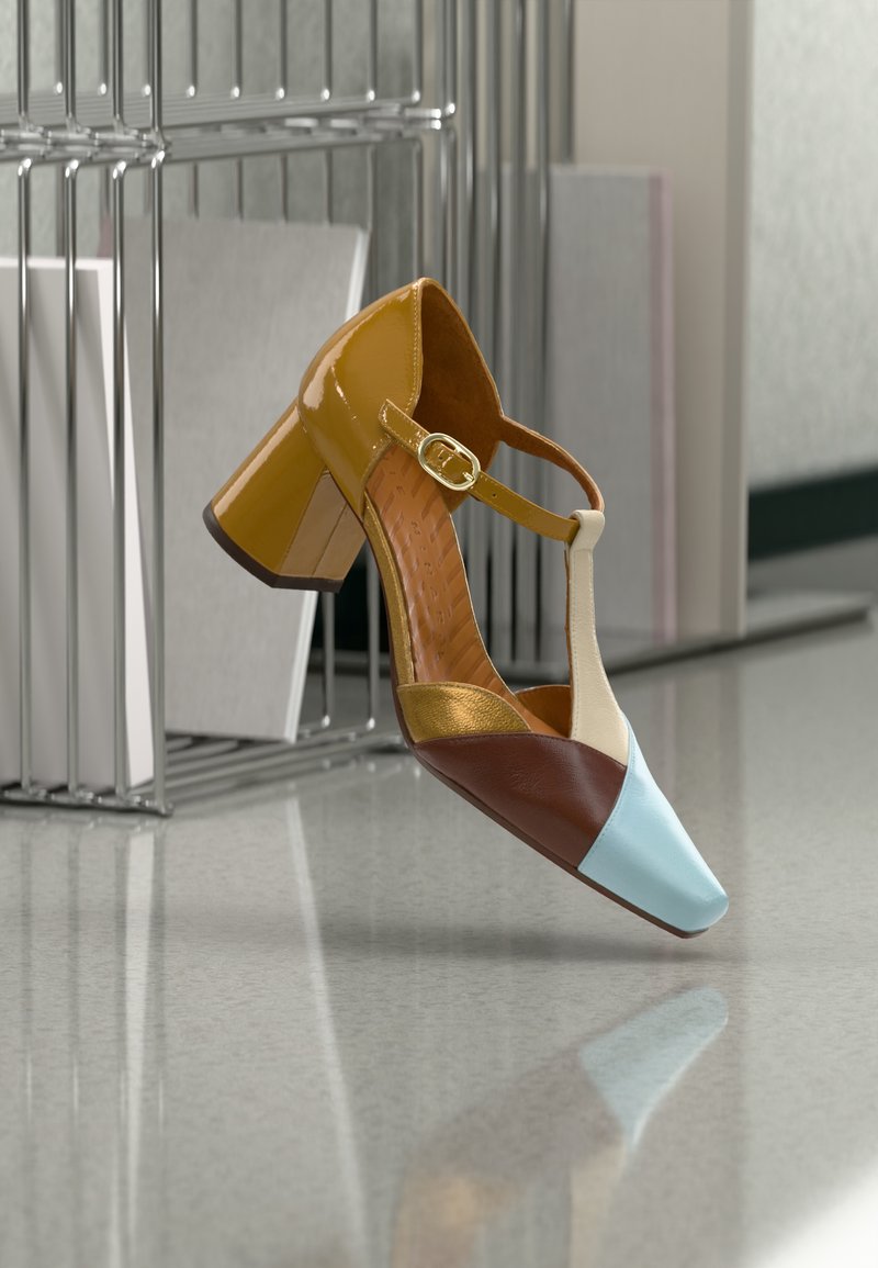 Chie Mihara AGAIT - Classic heels - blue/terra/leche/bronce/ocre/multi ...