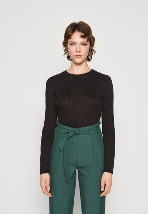 Pieces PCSIMA - Μπλούζα με μακριά μανίκια - black