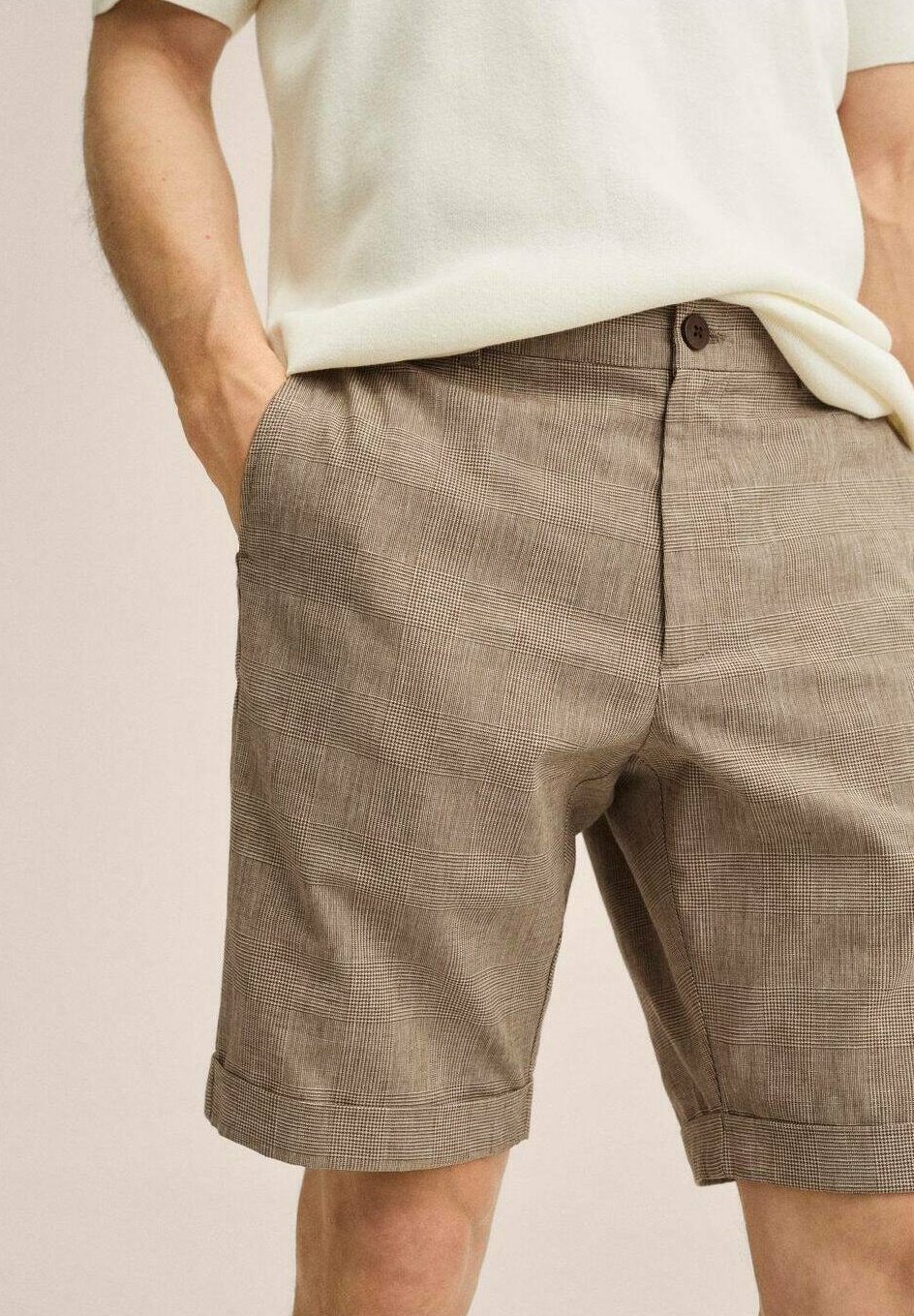 Mango SMOKE - Shorts - bruin/brown 