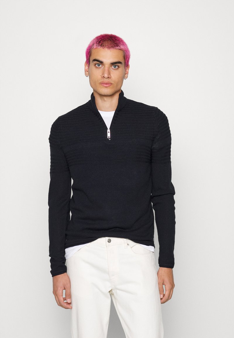 Only & Sons ONSBLADE HALF ZIP - Camisola - dark navy