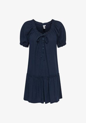 ONLY, ONLGOA Linen Short - Nappali ruha - navy blazer
