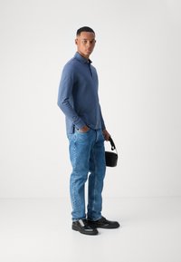 Tommy Hilfiger SLIM - Top s dlhým rukávom - faded indigo heather