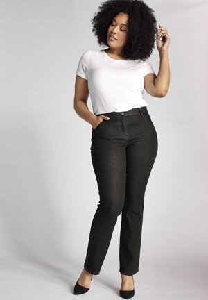 Straight leg jeans - black