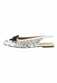 FOREVER COMFORT SEQUIN BOW- REGULAR FIT - Slingback-ballerinasko - silver