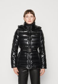 Calvin Klein BELTED PADDED JACKET - Winterjas - black