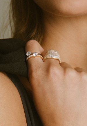 Sif Jakobs Jewellery ELLERA UNO PIANURA GRANDE - Ringar - white and silver coloured