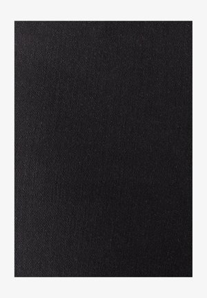 Schwarzer Stoff mit einer glatten, leicht strukturierten Oberfläche, die eine einheitliche Farbe ohne Muster oder Akzente zeigt. Ideal für verschiedene Anwendungen.