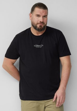 s.Oliver Print T-shirt - schwarz