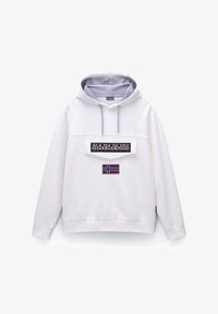 Napapijri Felpa con cappuccio white heron/bianco