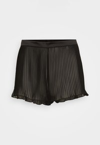 SHORT PLISSE - Donji dio pidžame - black