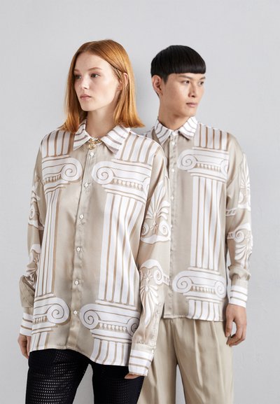 HOUSE OF JAFFA UNISEX - Πουκαμίσα με κουμπιά - beige/white