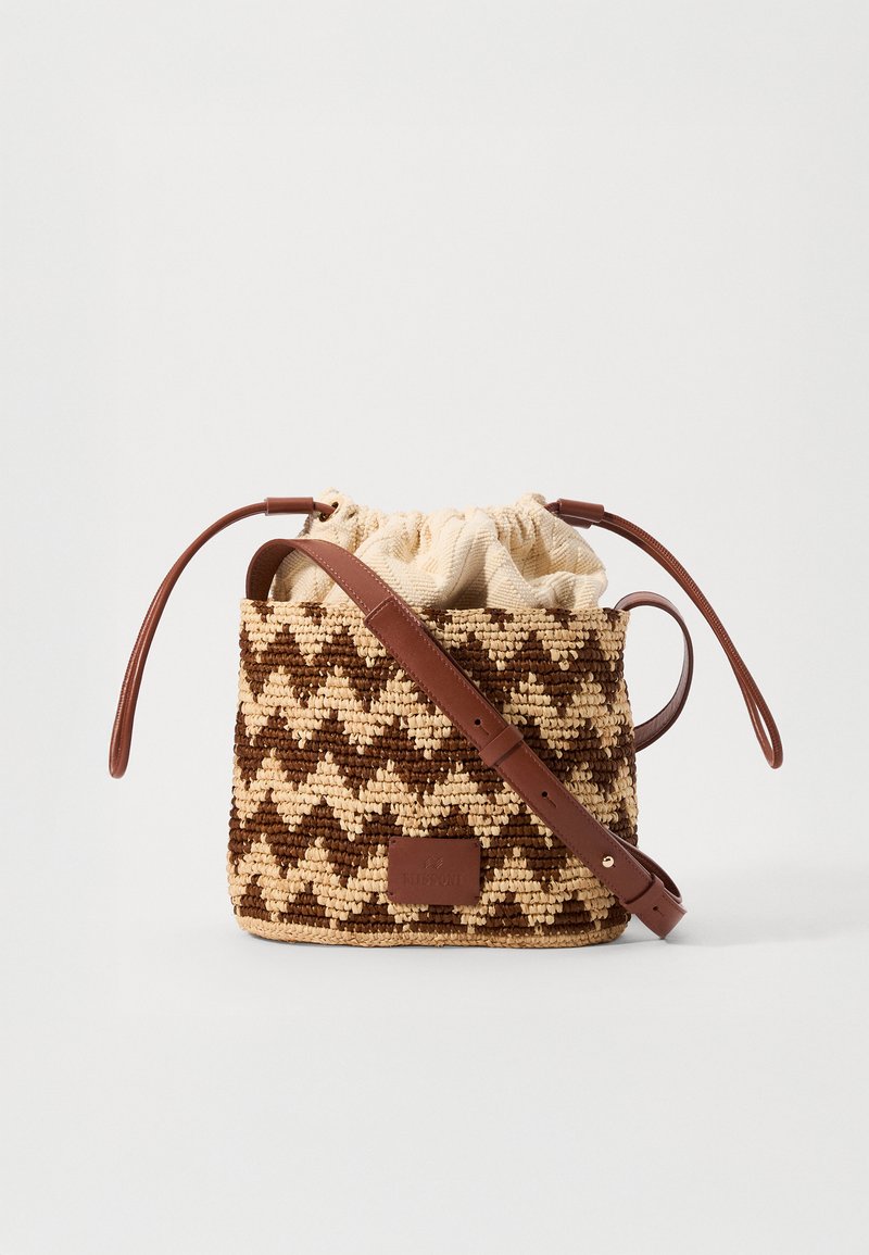 Missoni - SMALL BUCKET - Cross body bag - natural/brown, Enlarge