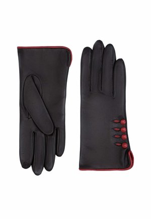 CHIARA - Gants - noir rouge