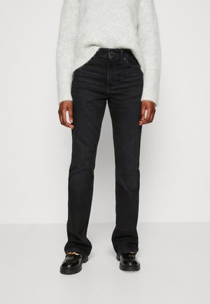 Flared Jeans - black denim