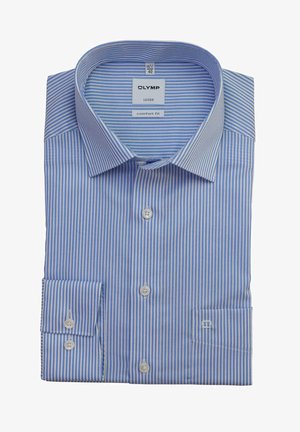 OLYMP LUXOR COMFORT FIT LANGARM STREIFEN MITTEL - Hemd - dunkelblau