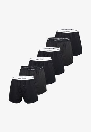 Happy Shorts 6-PACK MIX - Široké boxerky - solid black